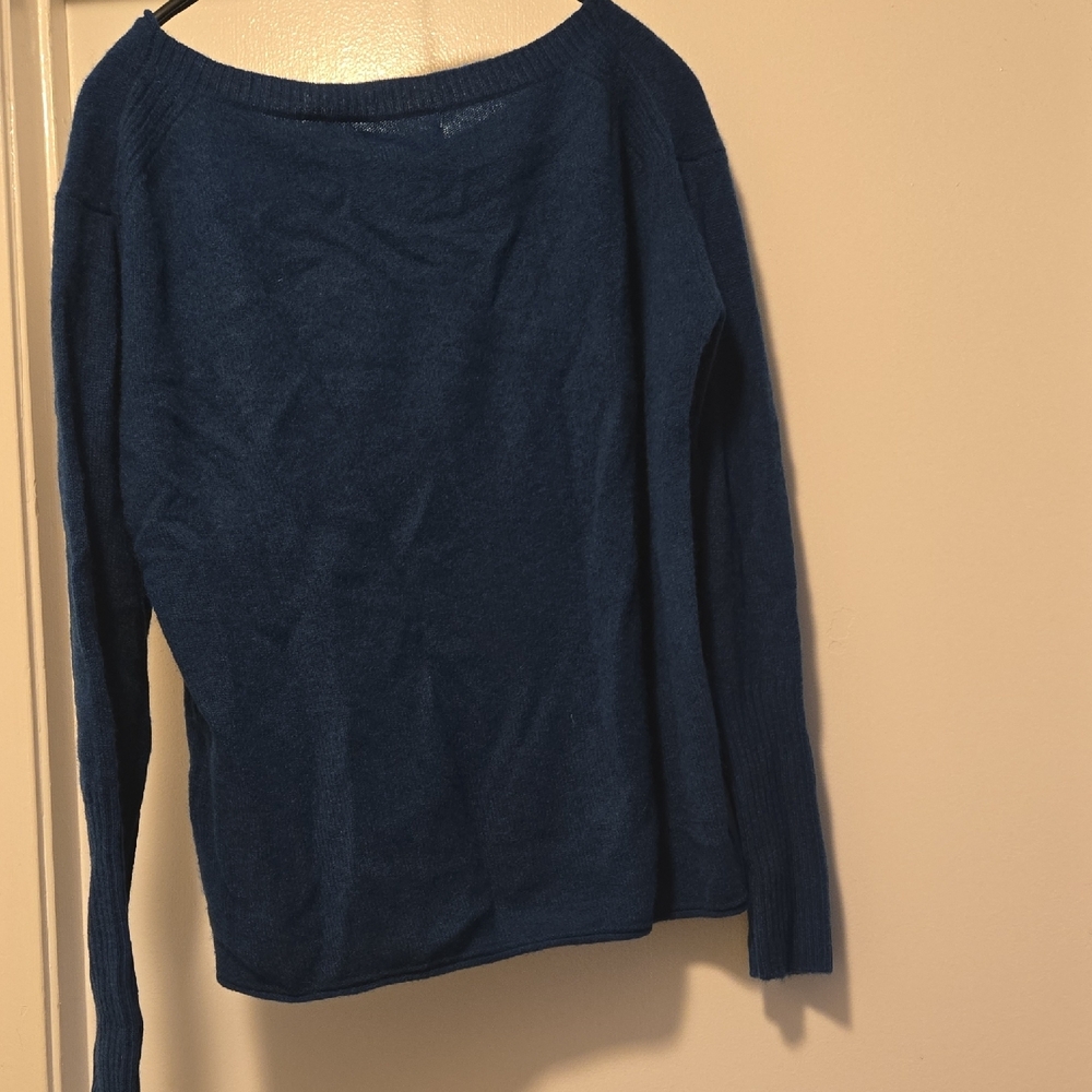 NAADAM Blue Crew Neck Sweater - Picture 6 of 6